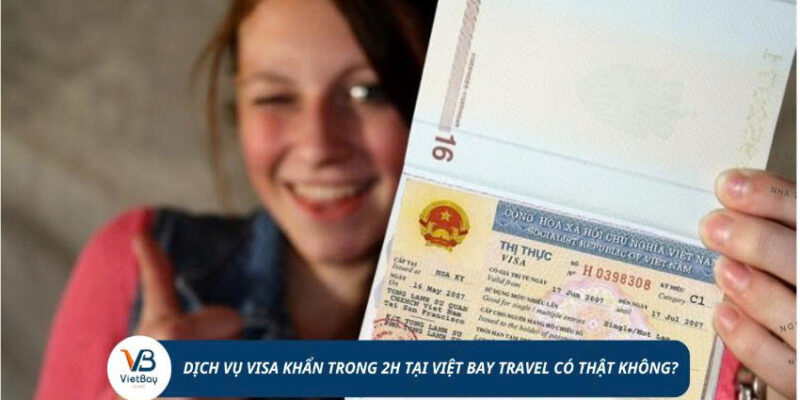 Xin visa khẩn Việt Nam cho người mỹ trong 2h